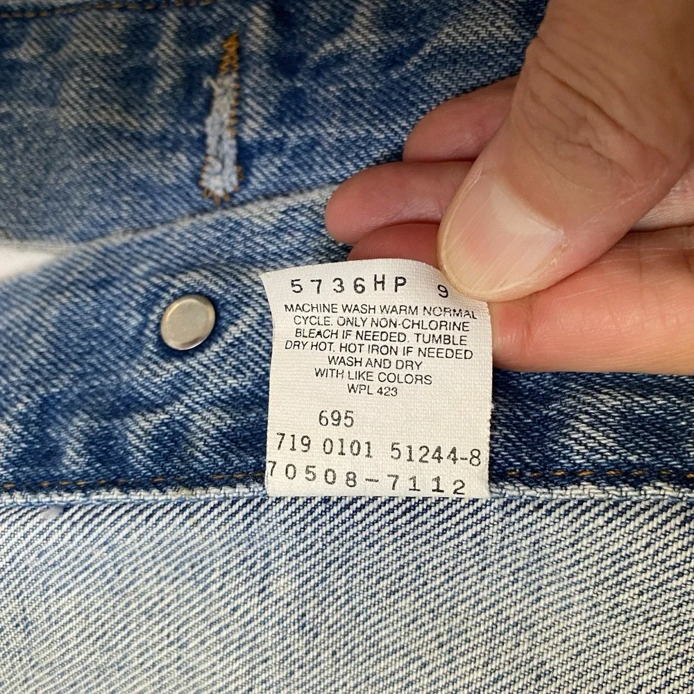 Vintage Levis Jean Trucker Jacket Men XL Made in USA 70508-7112 Y2K Blue Denim